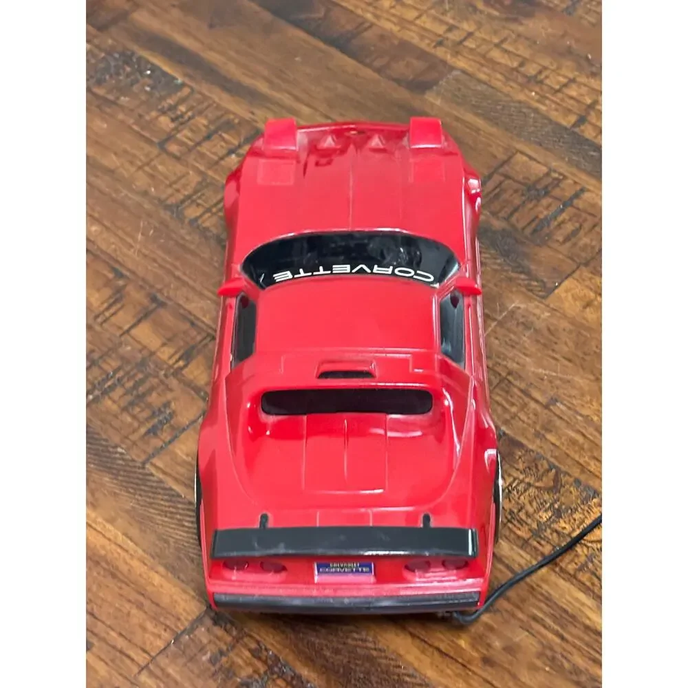 Vintage 1990 New Bright Red Chevrolet Chevy Corvette RC Toy Model Car 1:18 Scale